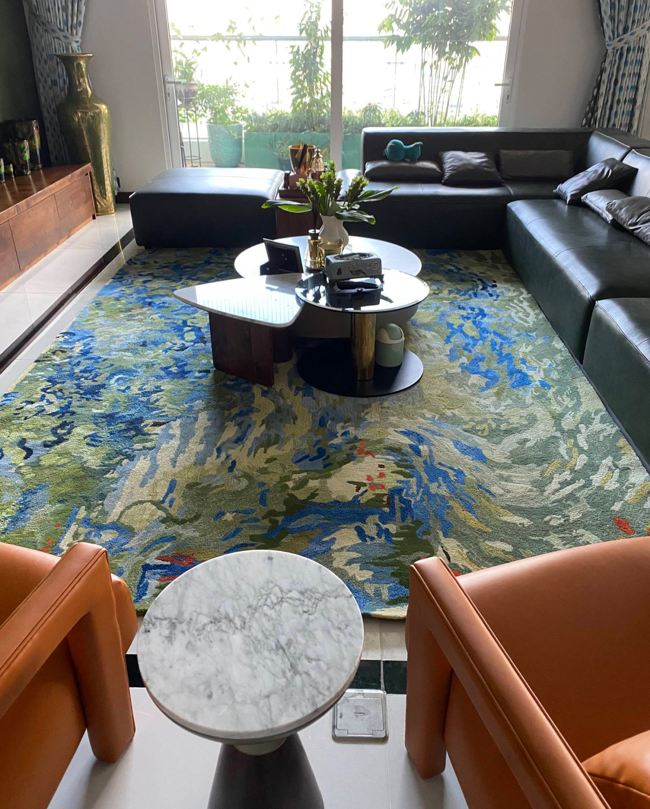 Thảm phòng khách nghệ thuật