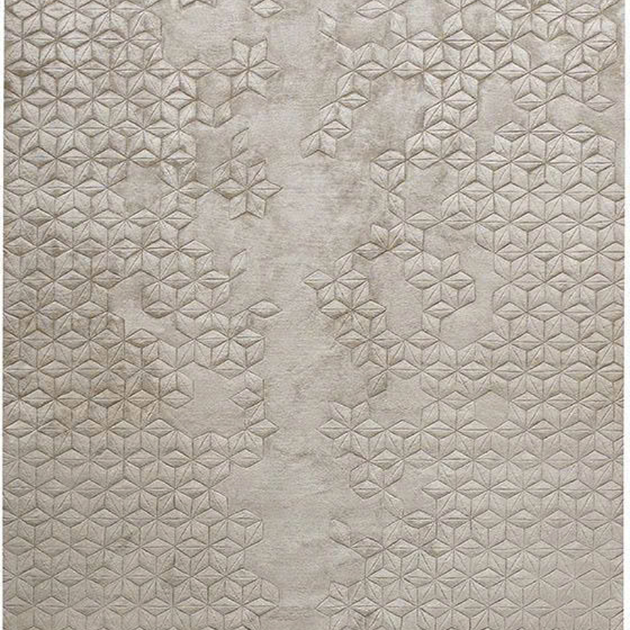 thảm len hoa văn họa tiết hình học 3D